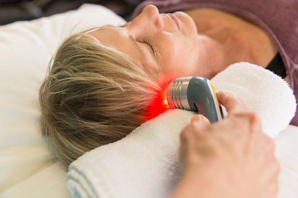 Cold Laser treatment to the TMJ