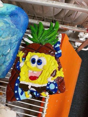 painted spongebob model