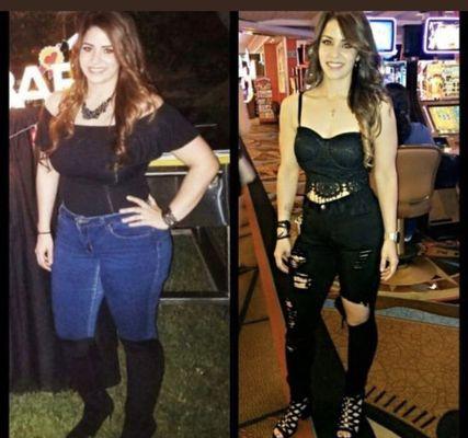 Juan Salgado's client; weight loss journey