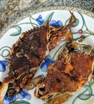 Sauteed Soft shell crabs Takes 5-8 minutes to make this.