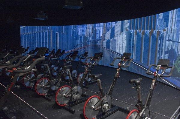 THE RIDE - cycle room.