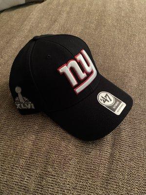 New Gmen hat!! Super Bowl 42 logo..  last good game I was at!!!