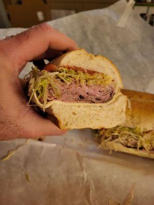 Roast beef sub