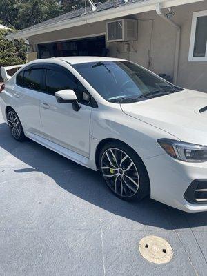 2021 STI 15% all around 80% front