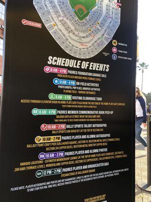 San Diego Padres Fan Fest 2023 schedule