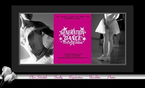 Web Design - Generation Dance (Bowdon, GA)