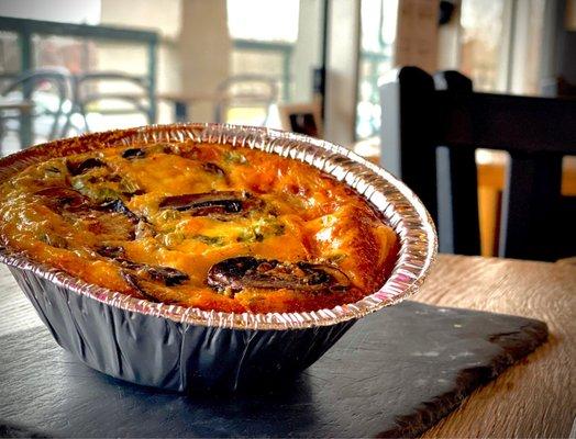 Mushroom quiche