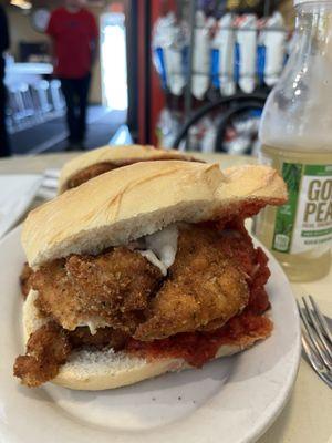 Chicken parm sandwich