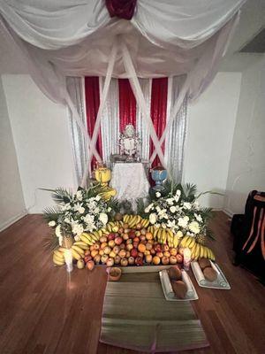 Un altar muy bonito para obatala