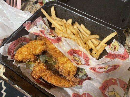 3 piece Tossed Tenders with French Fries