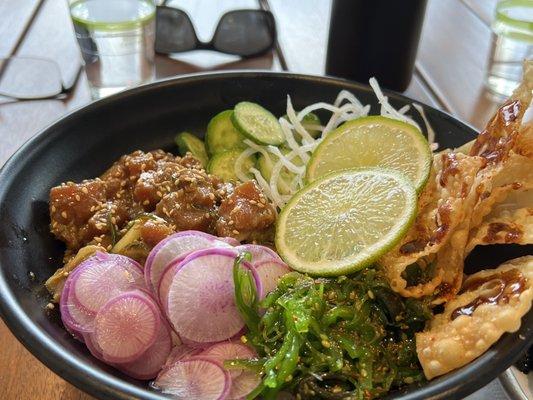 Not good - if you want a good Poké bowl don't order it from a salad bar.