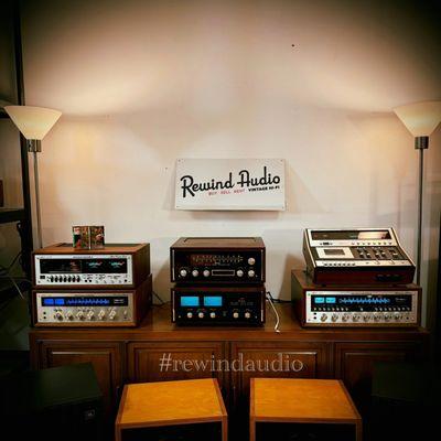 Rewind Audio: Your one-stop shop for vintage audio gear. From classic receivers to iconic turntables, we've got it all!