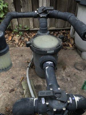 Inoperable pool pump