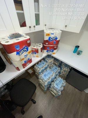 20 cases of water