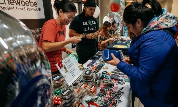 Chinatown Holiday Festival pop-up market.