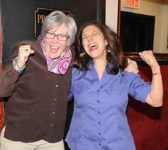 Director Karen C. Cook and Randi Simon Lupo celebrate opening night's smash success!