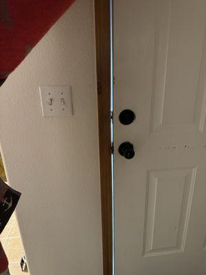 The gap in my door