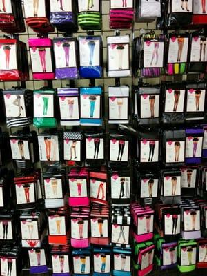 Lots of tights in every color for your Halloween needs!