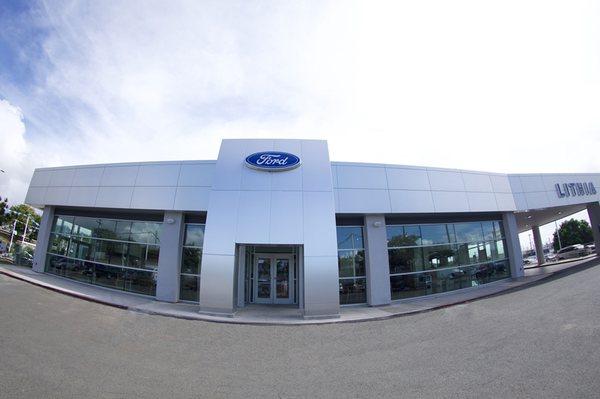 Honolulu Ford newly remodeled facility.