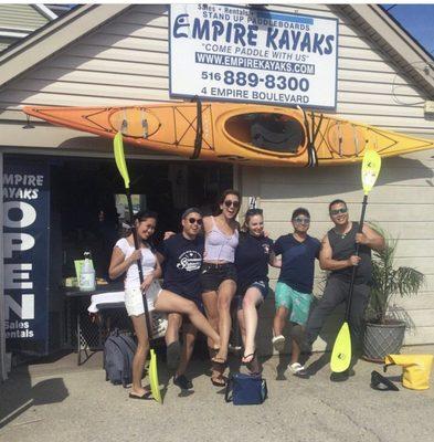 Having a good time at Empire Kayaks!