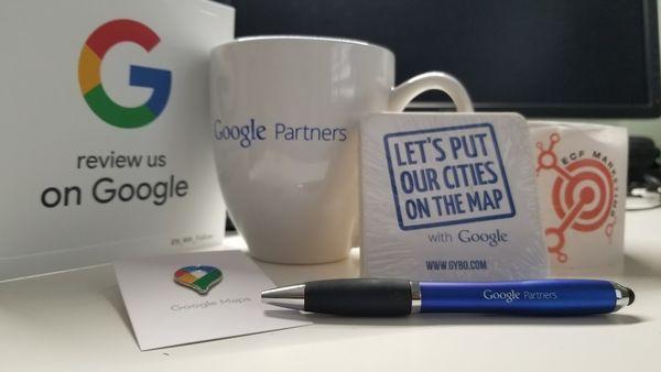 Google sent us these promotional items to host regional events on their behalf as Google Partners.