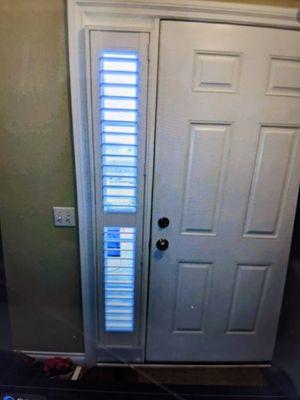 Side light custom shutters