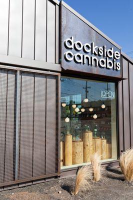 Inside view through the window of Dockside Cannabis in Ballard