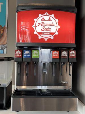 Soda machine--not typical sodas!