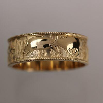 hog hunt wedding band (hogs up)