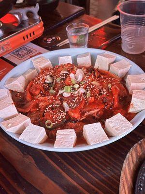 Tofu kimchi with pork