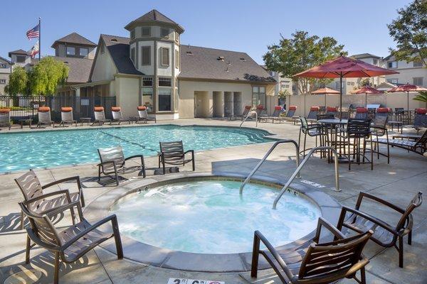 Mingle with friends and neighbors for a day at the pool, barbecuing, and a soak in the spa