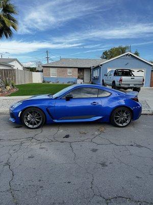 2022 Subaru BRZ tinted