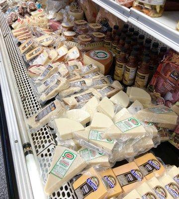 Extensive cheese selection