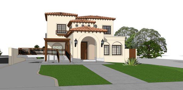 Structural design for 5 units building in Pasadena with subterranean parking