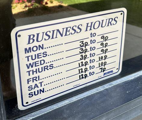 Store Hours