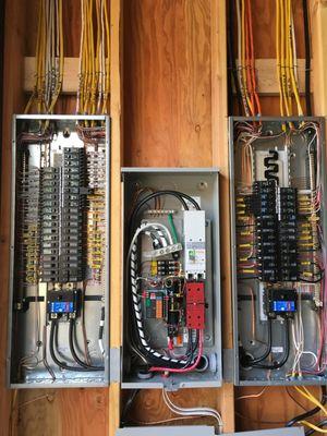 Panel upgrades and transfer switch installation