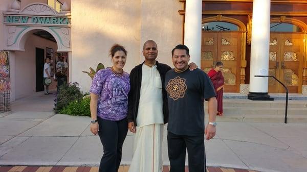 MaryAnne & I hanging out with our dear friend Shastrakrit Das