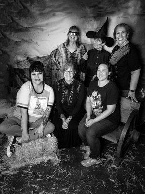 The Group Shot in Black & White Ghouls for Drools The #FosterArmy #AnimalRescue #ThriftStore Saturday, October 12, 2024