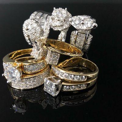 We have a big selection of engagement rings and wedding bands. With best quality diamonds and lowest prices.