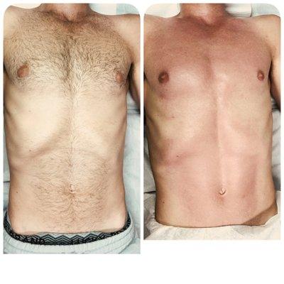 Men's body waxing from head to toe! Done by our amazing cerologist Natalya.