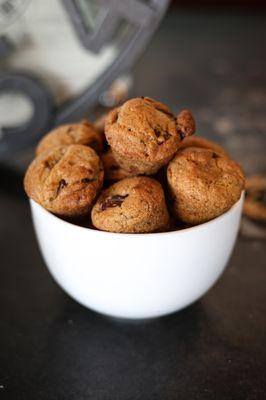 Try our delicious chocolate spice muckies (muffin cookies)!