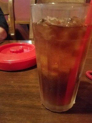 Ice tea in the bar