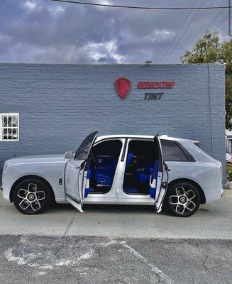 Rolls Royce Cullinan In for Full Car Ceramic 
Tints and Paint Protection Film.