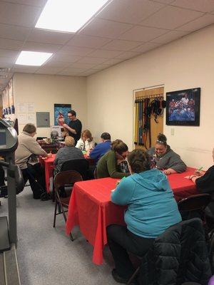 an event we held on January 30th, it was a day of free screenings and bingo