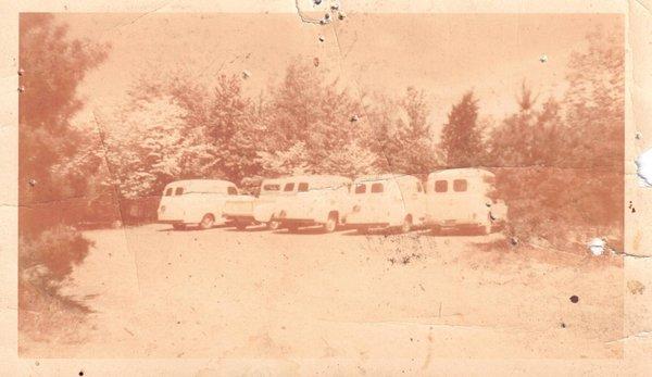 Our yellow trucks in the 1950's