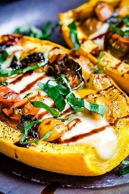 Spaghetti Squash with Caprese