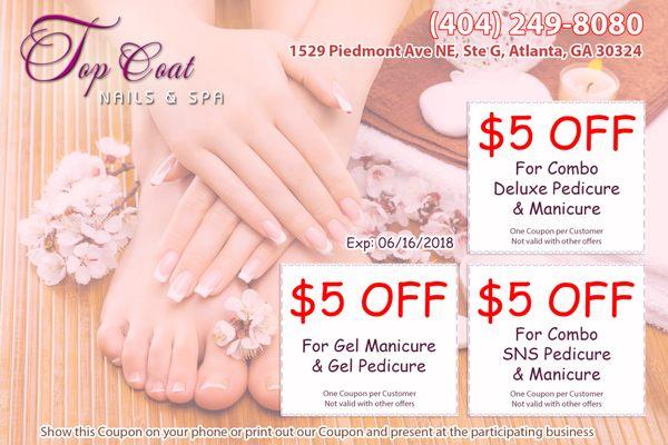 Special from Top Coat Nails & Spa