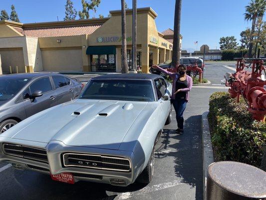 Haica with my dream Pontiac GTO '69!