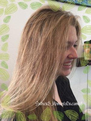 From light brown to blonde with balayage highlights