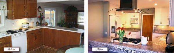 Envision Design San Diego Before and After Kitchen Remodel